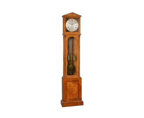 A FINE BIEDERMEIER GRANDE-SONNERIE STRIKING LONGCASE REGULATOR OF ONE-MONTH DURATIONJOSEPH MATUSCHKA, IGLAU, CIRCA 1825The fo