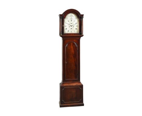 A GEORGE III MAHOGANY EIGHT-DAY LONGCASE CLOCKANDREWS, DOVER, CIRCA 1800The four pillar rack and bell striking movement with 