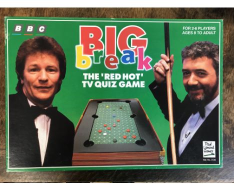 Vintage Big Break Board Game BBC Snooker Jim Davidson John Virgo TV Quiz. Contents not checked. 