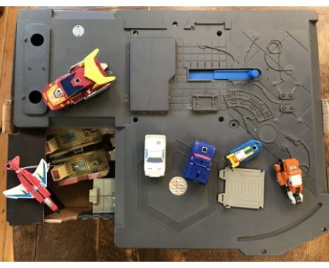 Transformers Toys box of 8 Small Cars, 4 Airplanes (small) vintage jet planes, 1 Airplane (large), 1 Lorry &amp; Trailer and 