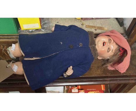 A bisque headed Armand Marseille doll c1920, model number AM996 - a/f
