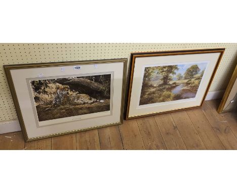 Dorothea Hyde: a framed signed limited edition coloured print entitled 'At Rest' - bearing FATG blindstamp and details verso 