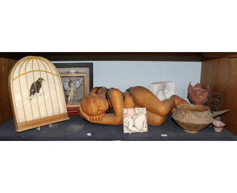 Various Decorative 20th Century Items, including a limited edition print "Moris Mynah", 2/250, signed in pencil to the mount,