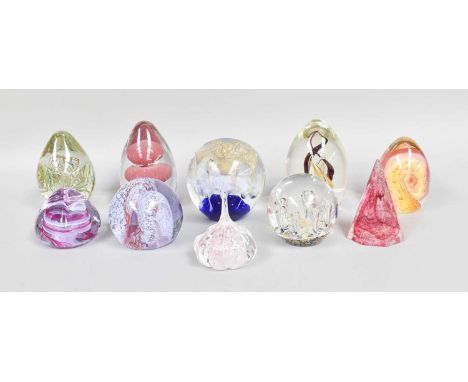 A Collection of Caithness and Other Modern Paperweights, over thirty (two trays)