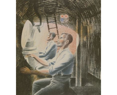Eric Ravilious (1903-1942)'DIVING CONTROLS II'Lithograph from 'Submarine Dream', from an edition of 50, published by Camberwe