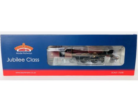 Bachmann OO gauge 31-187 Jubilee Class Nelson 5664 LMS Crimson steam locomotive mint and boxed
