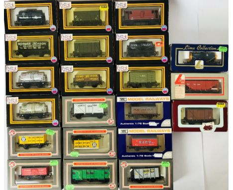 Dapol and Lima OO gauge assorted goods wagons boxed