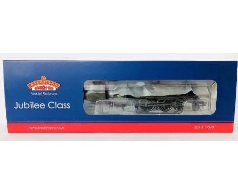 Bachmann OO gauge 31-189 Jubilee Falkland Island BR Green weathered steam locomotive mint and boxed