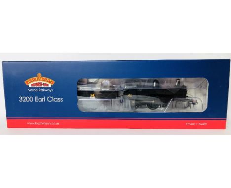 Bachmann OO gauge 31-086 GWR 3200 Earl Class 9017 BR Black steam locomotive mint and boxed