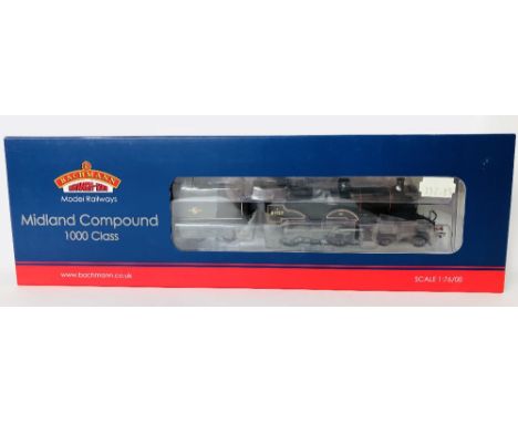 Bachmann OO gauge 31-933 Midland Compound 1000 Class 41157 BR Black steam locomotive mint and boxed