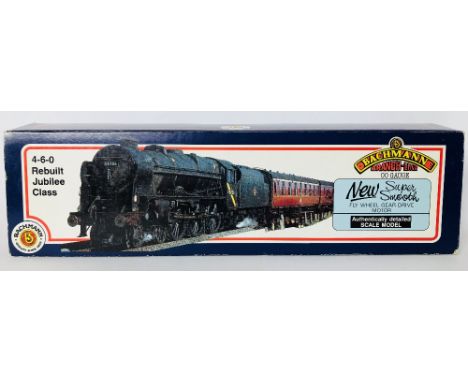 Bachmann OO gauge 31-250 4-6-0 Rebuilt Jubilee Class BR Black steam locomotive mint and boxed