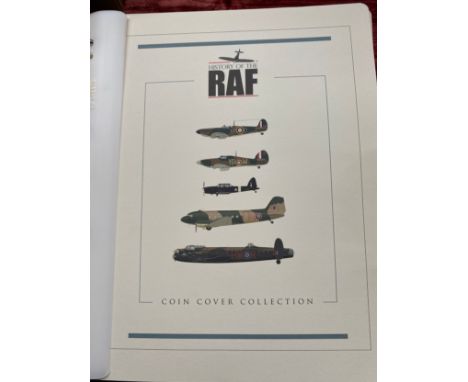 An Album Of Royal Air force plane First day covers/coins set 