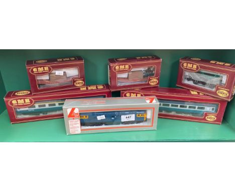 A Boxed Lima Diesel loco along with GMR Wagons and carriages 