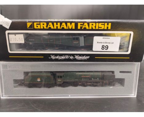 Two Graham Farish by Bachmann boxed train loco and tender models 