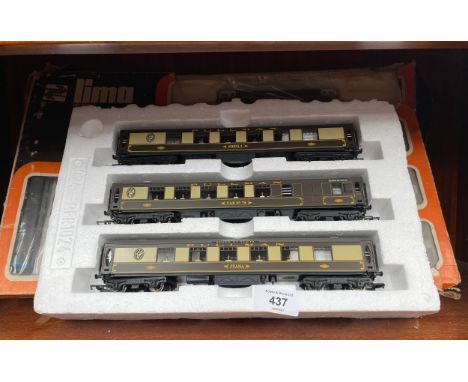 A Boxed lima Train carriage set along with other 