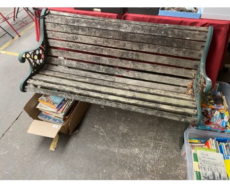 Vintage Cast iron ended bench 