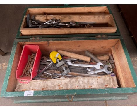 A Large Tool box with spanners and other tools 