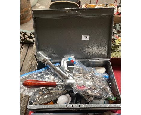 A Large Box of vintage cork screws openers includes carling, edinburgh, M&amp;b, ernest &amp; julio gallo 