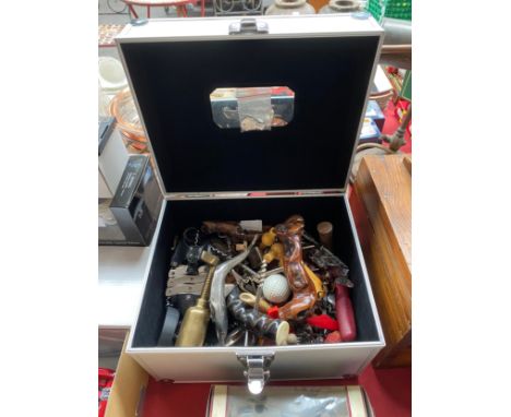 A Large Box of vintage cork screws, bottle openers includes golfing cork screw , wooden handled cork screws and many more 