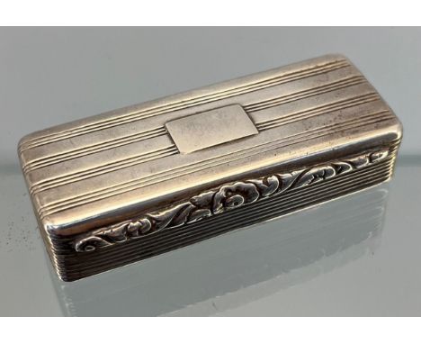 Victorian Birmingham silver snuff box [1.5x7x3cm] 