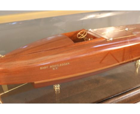 Gold Cup Winning Model of "Baby Bootlegger" Competition speedboat, "Baby Bootlegger". Quality  model of the speedboat "Baby B