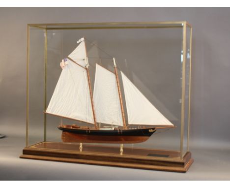 Model of the 1851 schooner "America" Fine, scale model of the schooner yacht  "America", the first winner of the America's C