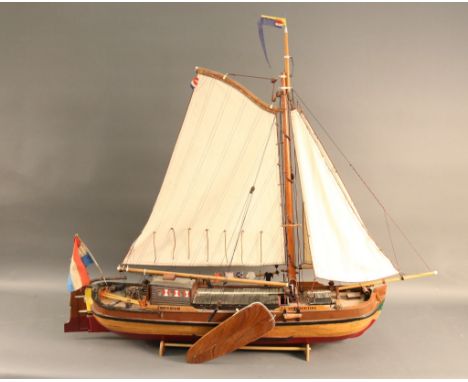 Large Model of a Dutch Trading Vessel Large scale model of a Dutch trading vessel  purchased in Europe by Der Scutt. Vessel i