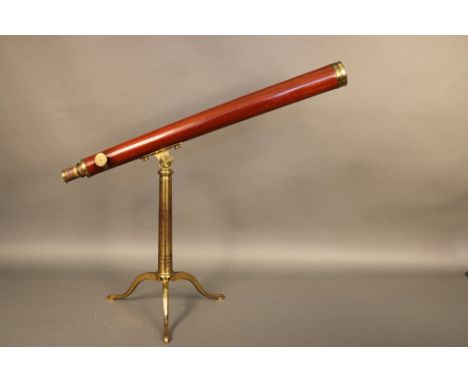 A Mahogany and Brass Telescope by Nairne A London made telescope by London maker Nairne,  circa 1780. Engraved on the focal t