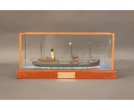 Ship Model of the Trawler "Ashfield" Expertly crafted waterline model of the British  Trawler "Ashfield" of 1914. As modeled 