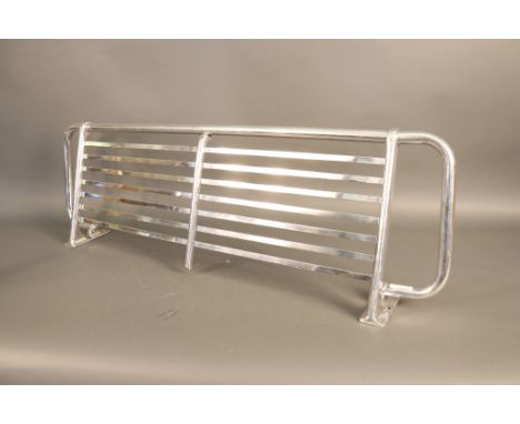 Aluminum Railway Luggage Rack Aluminum railway or ship's luggage rack with shelf  and two fixed brackets. Dimensions: 39" x 1