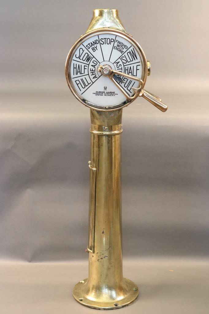 Solid Brass Engine Order Telegraph by Durkee Ship's telegraph by Durkee ...