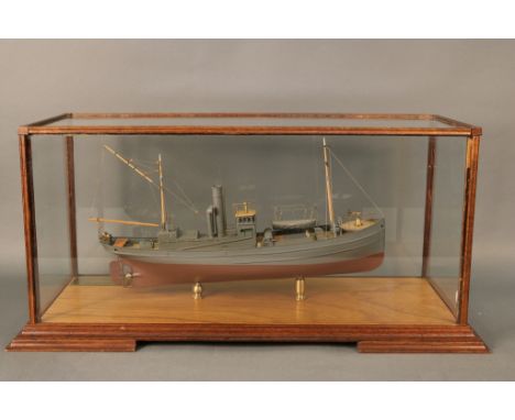 Professional Model of an Admiralty Drifter Fine scale model of an ocean class Admiralty  Drifter. With brass fittings, scribe