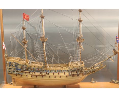 Ship Model of Sovereign of the Seas Large scale model of the English Royal Navy  frigate Soverign of the Seas. Elaborately de