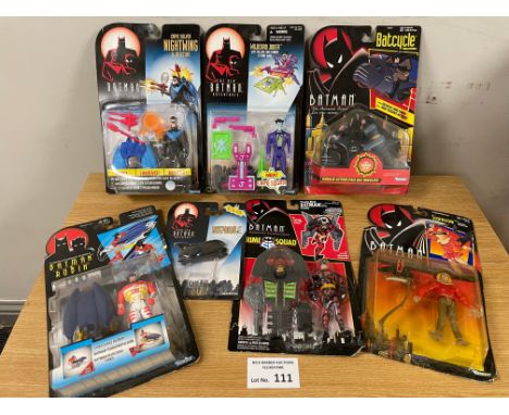 Vintage Toys: Kenner Batman: The Animated Series/ New Batman assortment of carded figures; (7).