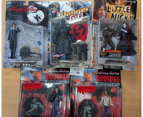 Vintage Toys: Assortment of McFarlane Toys and other horror/action figures; including Sleepy Hollow, Danger Girl, Little Nick