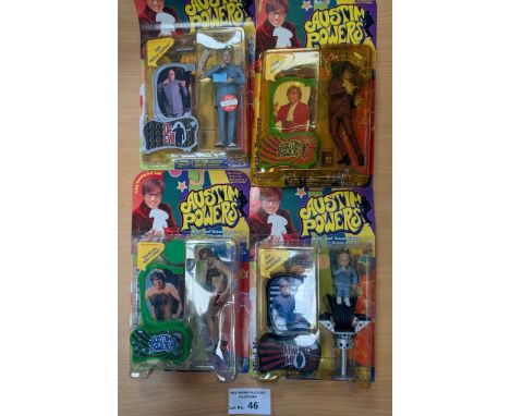 Vintage Toys: McFarlane Toys/Spawn group of Austin Powers boxed figures, including Austin Powers, Dr. Evil and Mini Me; all s