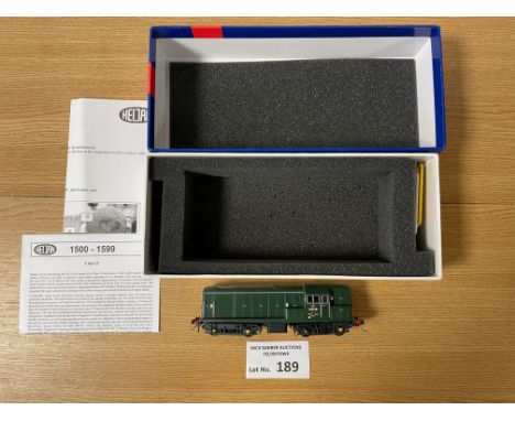 Trains: Heljan 'OO' class 15 item 1501 D8219 BR green; boxed in Fine condition.