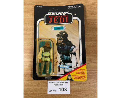 Vintage Toys: Kenner Star Wars Return of the Jedi Nikto carded figure, Canadian issue; yellowing to plastic; curving of card 
