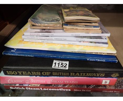 Quantity of vintage books, mainly transport related. Not available for in-house P&amp;P, contact Paul O'Hea at Mailboxes on 0