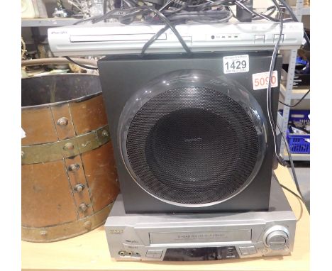 Sharp six head HIFI stereo with Logitech speaker and Sony DVD player. Not available for in-house P&P, contact Paul O'Hea at M