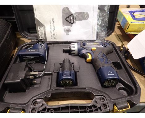 MacAllister 7.2v Li-Ion screwdriver with spare battery and charger. Not available for in-house P&P, contact Paul O'Hea at Mai