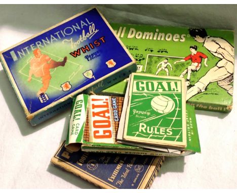 Quantity of vintage football games to include football dominoes. P&amp;P Group 1 (£14+VAT for the first lot and £1+VAT for su