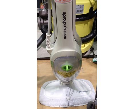 Morphy Richards 9 in 1 steam cleaner. Not available for in-house P&P, contact Paul O'Hea at Mailboxes on 01925 659133Conditio
