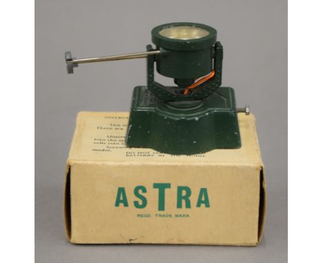 A boxed Astra toy search light.