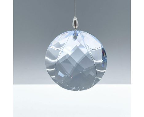 Beautiful light blue crystal ornament for SCS members. Swarovski etched backstamp. This item has its original box. Dimensions