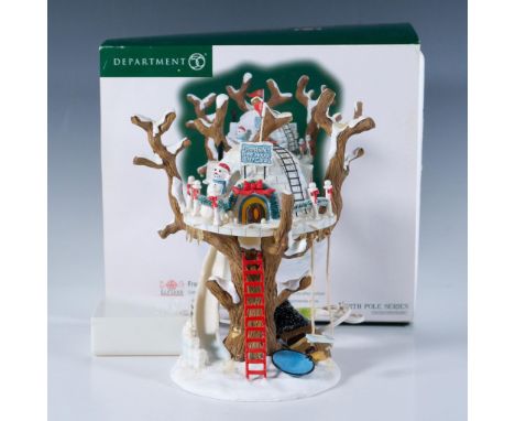 This is the Frostbite Tree House Day Care figurine. This item has its original box that measures 9.75"L x 8"W x 9"H. UPC #734