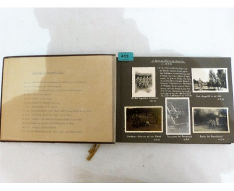 World War II: An album of photographs documenting the army life of Heinrich Leitner, born 1919 and killed in action in 1941. 