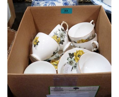 A 'Queen Anne' part tea service of 18 pieces