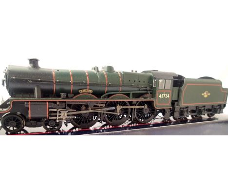 Bachmann rename/number 45724, Warspite Green, Late Crest, detail fitted, DCC fitted no. 24, in very good condition, missing c