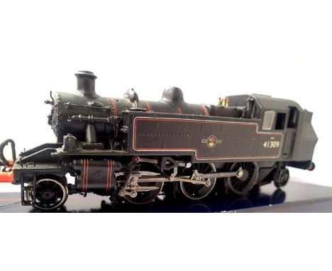 Bachmann Ivatt Tank, renumber, Black, 41309, Late Crest, DCC fitted no. 09, requires couplings, in fair to good condition, bo